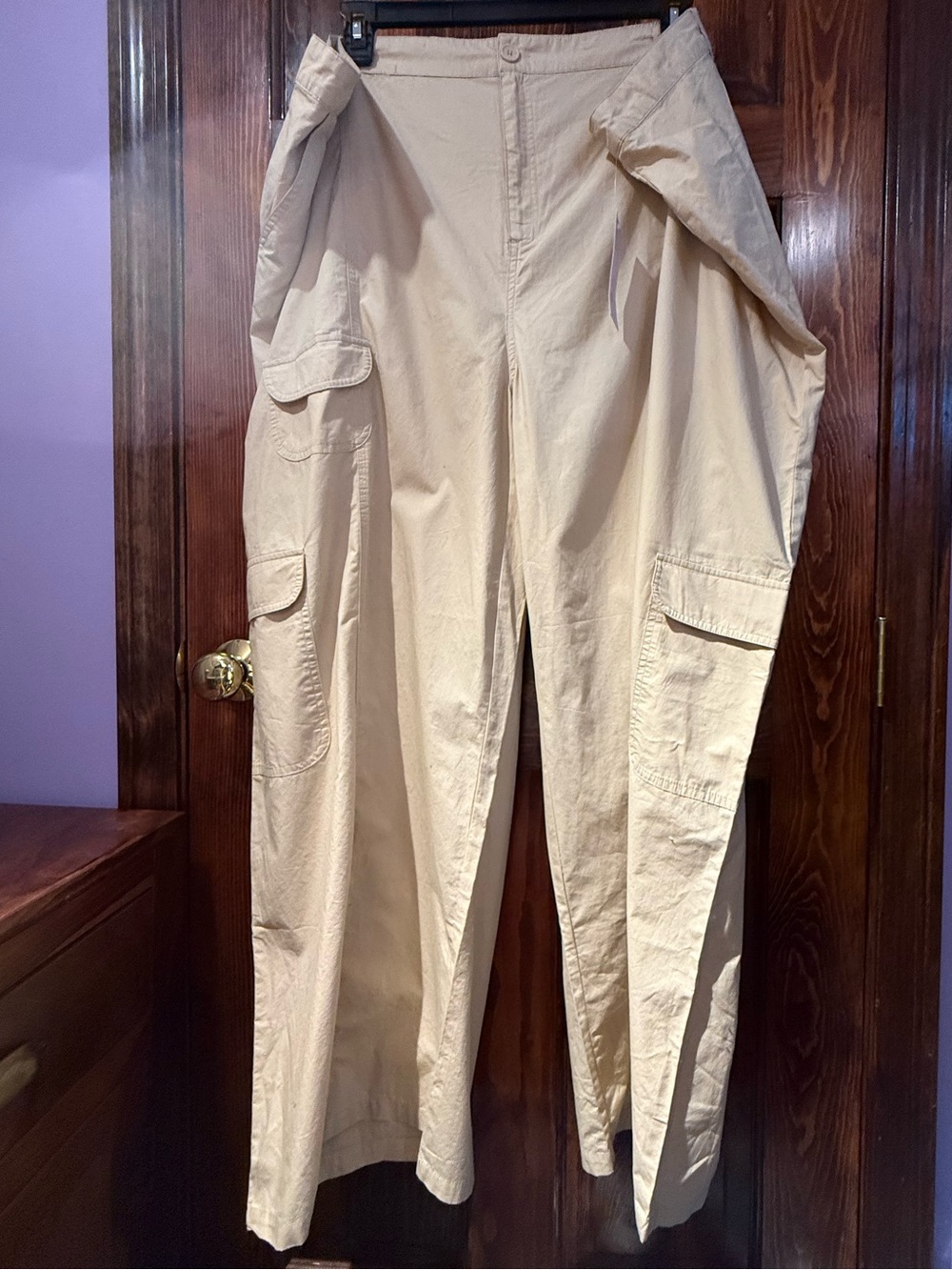 wild fable Beige Cargo Pants with Flap Pockets